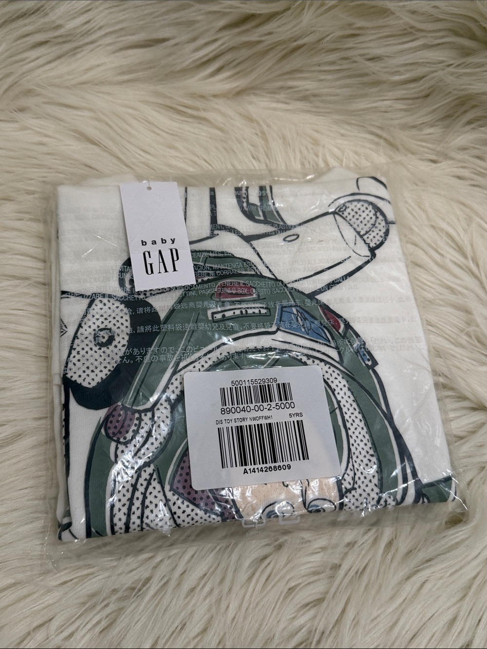 BABY GAP x DISNEY Toy Story Shirt BUZZ LIGHTYEAR Sz 5 NEW! - Picture 6 of 9